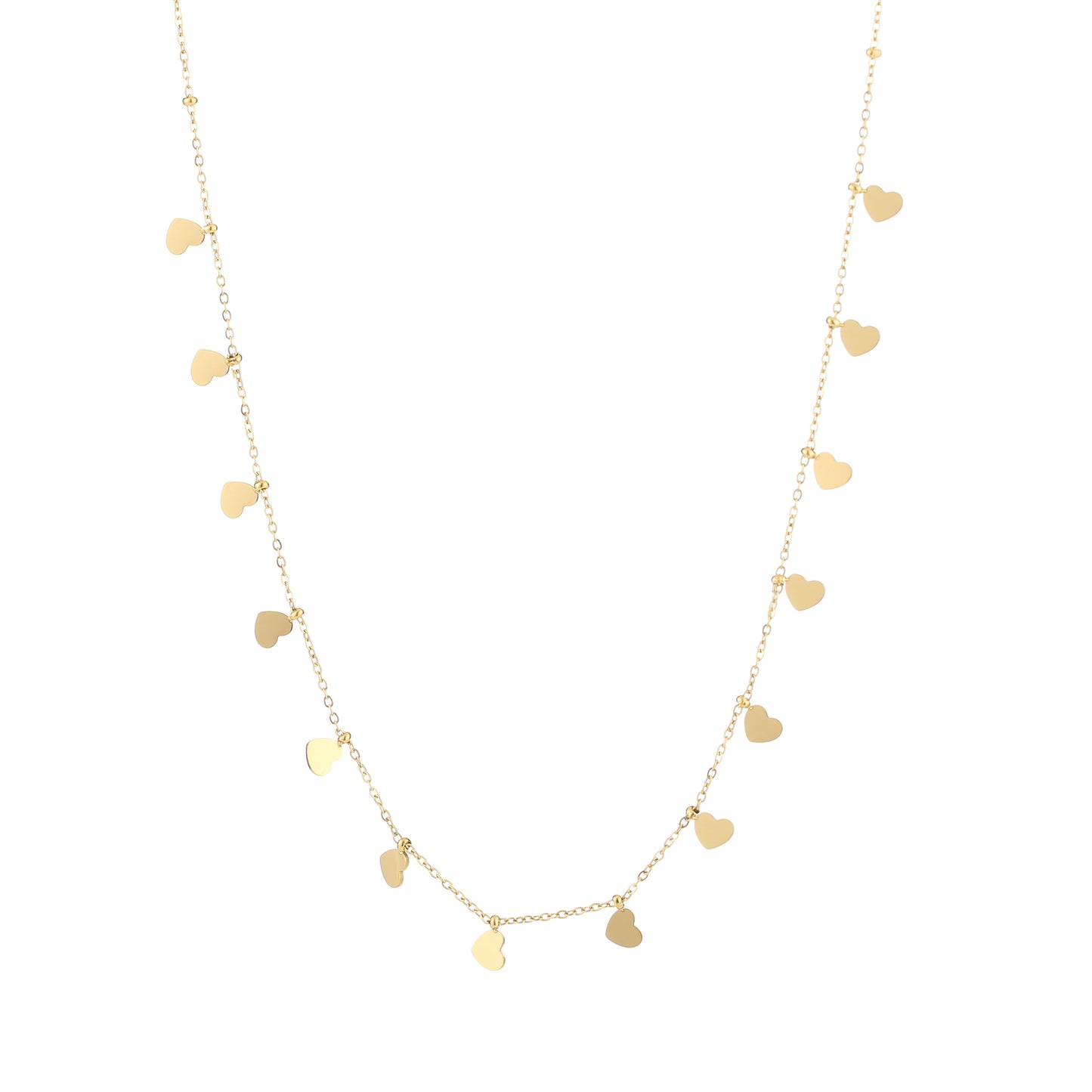 Ketting met subtiele hartjes