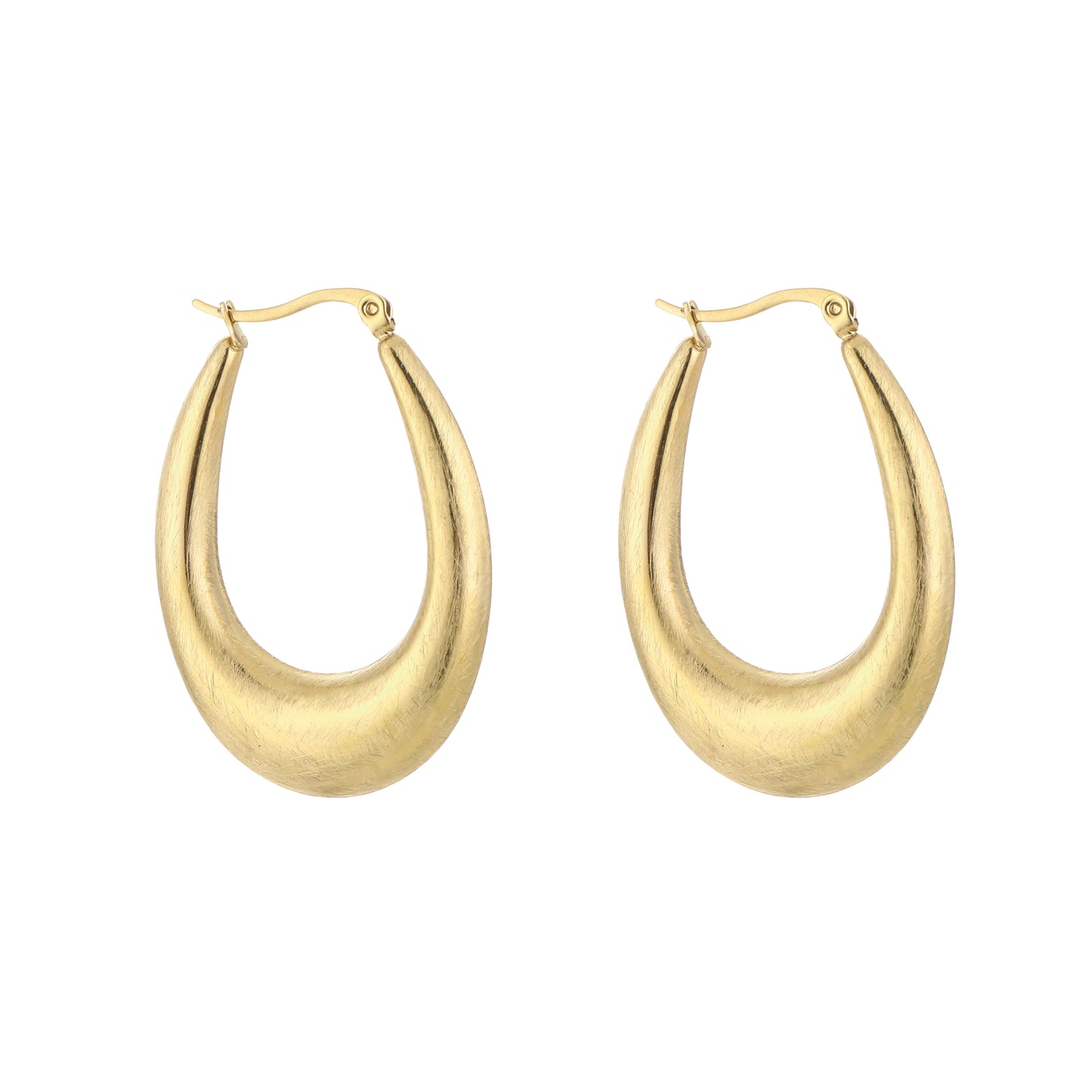 Gouden druppel hoops